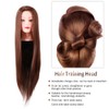 Hair Training Head, Heat Resistant Mannequin Wig Cosmetology Doll Head