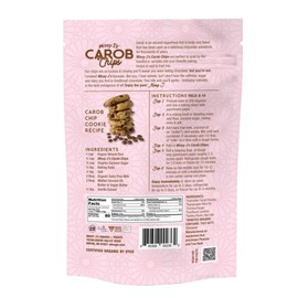 Missy J's Organic Carob Chips 8 Ounce 1 Pack | Carob Made w/Coconut Sugar, Vegan and Gluten-Free | Healthy Caffeine Free Substitute for Chocolate, Perfect for Snacks and Treats