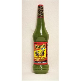 PICAMAS SALSA BRAVA HOT SAUCE (GREEN), Net 6.2 fl oz (185 ml)