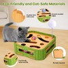 GLYVIAN 5-in-1 Cat Toys Interactive Wooden Cat Puzzle Toy Intelligence