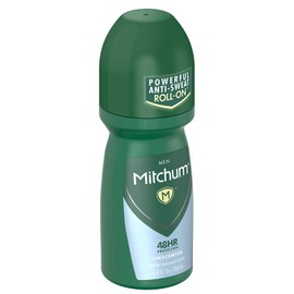 Mitchum Invisible Anti-Perspirant & Deodorant Roll-On, Unscented 3.4 oz (Pack of 5)