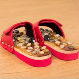 Sorbear 소르베어 신예은지압슬리퍼 발건강 실내화 사무실 [페블레드] Sorbear Shin Ye-eun Acupressure Slippers for Foot Health Indoor Shoes Office [Pebble Red]