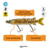 Hard Bait 3D Hard Pike 3'-6' 4 2/5 oz -
