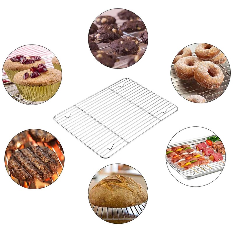 TeamFar Baking Cooling Rack Set of 4, Stainless Steel Rack