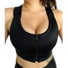Post Surgical Comfort Compression Sports Bra: Black Dragonfly (Medium)