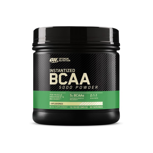 Optimum Nutrition Instantized BCAA Powder, Unflavored, Keto Friendly Branched Chain Essential Amino Acids Powder, 5000mg, 60 Servings (Packaging May Vary)