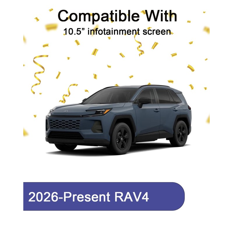 KOOGEN 2 Pack Tempered Glass Screen Protector for Toyota RAV4