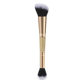 Deeptalk multi-functional makeup double-sided brush DT0340, 1 piece, gold NO 1 / 딥톡 다기능 메이크업 양면 브러쉬 DT0340, 1개, 골드 NO 1