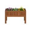 Furinno TIOMAN Planter Box, Outdoor Elevated Standing Planter Box, Raised