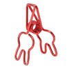 100pcs Binder Clips Cute Rabbit Shape Strong Clamping Force Metal