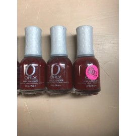 ORLY Lot Of 4 ORLY Bus Stop Crimson Nail Lacquer Polish Color .6oz/18ml 40087