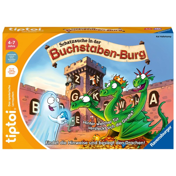 Ravensburger tiptoi 00124 Treasure Hunt in the Letter Castle, Game