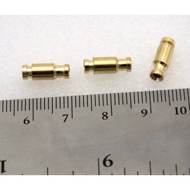 Upstream Essentials Brass Bottle Tubes for Tube Flies 10/pack 12mm Fly Tying Body MAT271