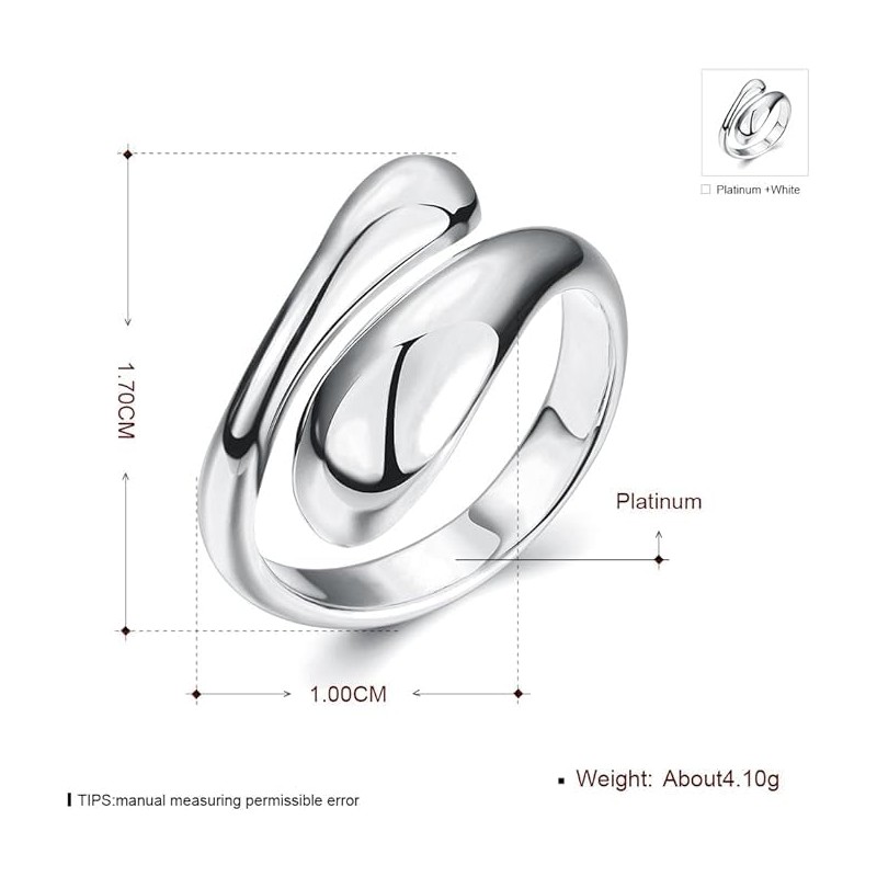 Jewelry Brand Popular Ring, Women's, White Gold, One Size Fits