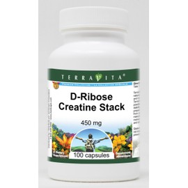 D-Ribose Creatine Stack - 450 mg (100 Capsules, ZIN: 513915) - 3 Pack