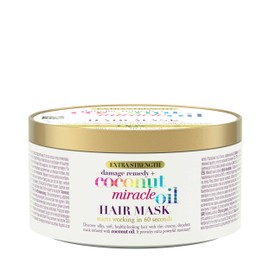 OGX Coconut Miracle Oil Hair Mask for Damaged Hair 300g, White