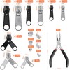 85 Piece Zip Repair Set, Replacement Zippers Zip Repair Kit