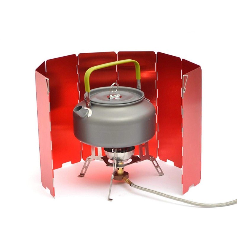 Lightweight and Durable Windscreen for Camping Stove, Foldable Stove Windshield