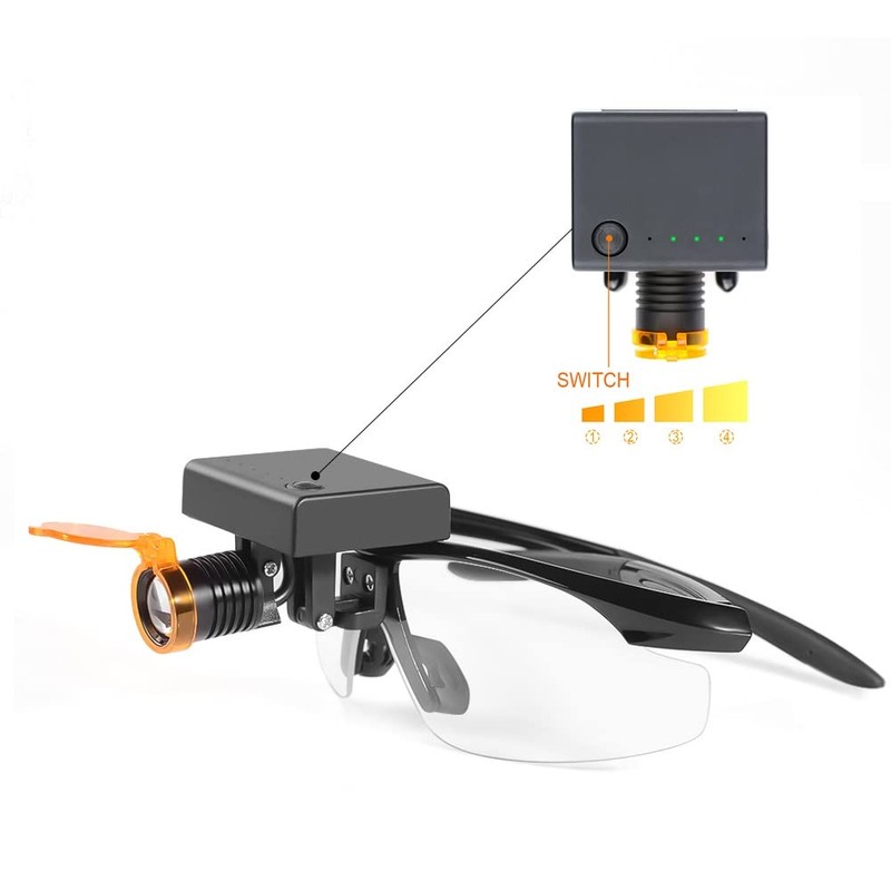 BONEW Global-Dental Head Lamp Optical Filter Include Normal Glasses in