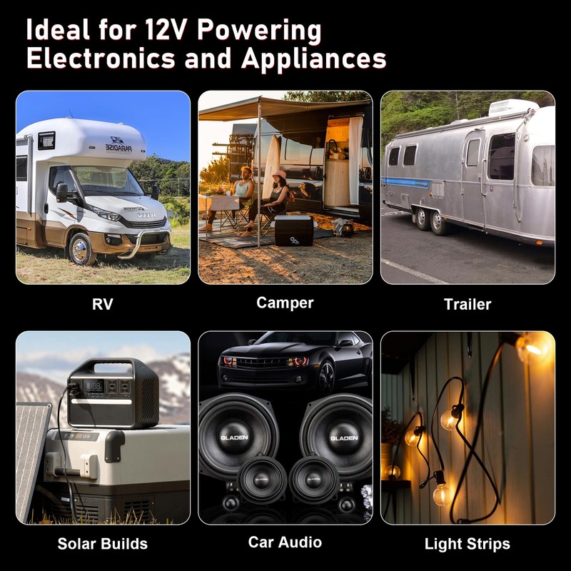 WF-9865 65 Amp RV Power Converter - Deck Mount Three-Stage