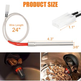 Ethanberg Hot Rod Ignitor Kit Replacement, Compatible with Pit Boss Traeger Camp Chef Grill, Pellet Grill Igniter Rod Heating Element with Fuse