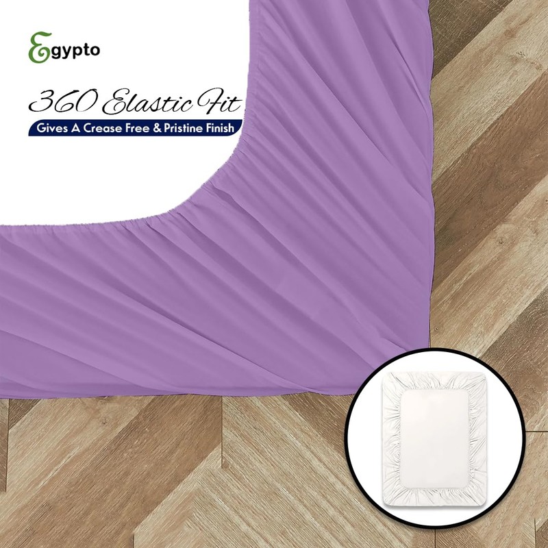 Egypto King Size Fitted Sheets – Soft & Breathable 10"