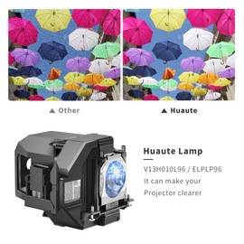 Huaute V13H010L96 / ELPLP96 Replacement Projector Lamp for Epson EB-108 EB-2042 EB-970 EB-980W EB-990U EB-S39 EB-S41 EB-U05 W05 W39 W42 EH-TW5600 TW6 50 EX-50X41 EX9210 EX9220 VS250 VS350 VS355