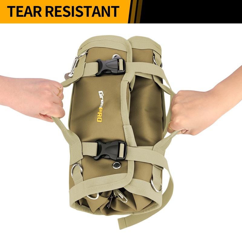 GrenPRO Tool Bag Roll Up Heavy Duty, Waterproof Oxford with