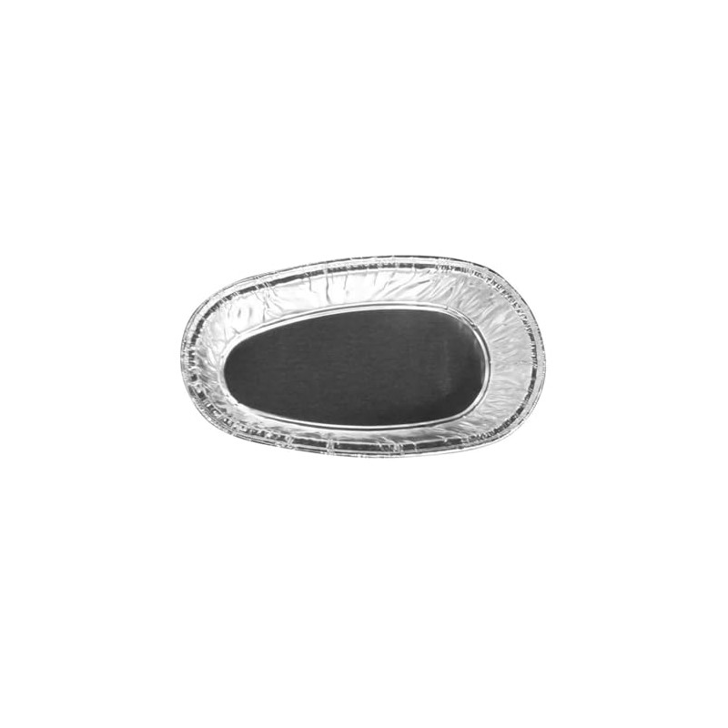 KitchenDance Disposable Aluminum Potato Shell Pan - 2.7 Ounces Oval
