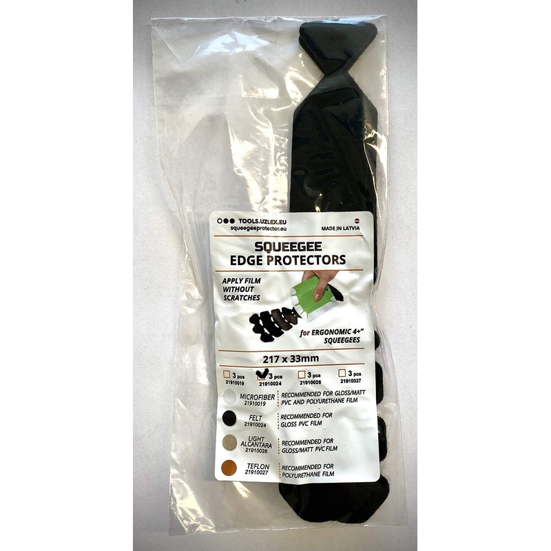 ERGONOMIC SQUEEGEE EDGE PROTECTOR 30°, FELT-217 (217 x 33 mm,