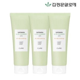 Kim Jeong Mun Aloe 김정문알로에 큐어 알로에 사포나리아 클렌져 1975 3개 Kim Jeong-moon Aloe Cure Aloe Saponaria Cleanser 1975 (Set of 3)