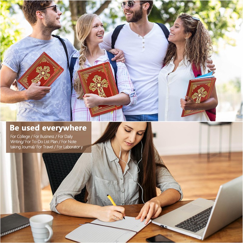 JOHSBYD Christian Notebook Gifts for Women Men,Religious Bible Verse Notebook,Faith