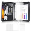 ProCase Portfolio 3 Ring Padfolio Folder Organizer, PU Leather Business