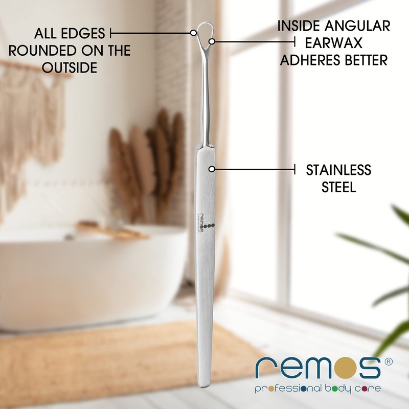 REMOS Ear Wax Remover Made of Stainless Steel - Easy