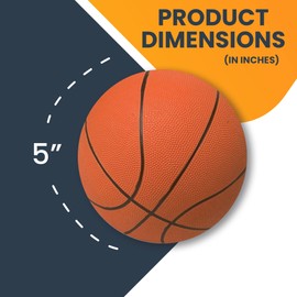 Magnet Me Up Basketball Sports Magnet Decal, 5 Inch Round, Heavy Duty Automotive Magnet for Car, Truck, SUV, Lockers, Fridge, or Any Other Magnetic Surface, Vinyl