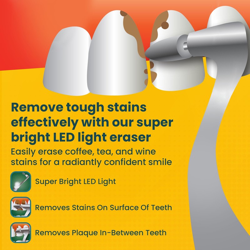 Pearlie White Lighted Tooth Stain Eraser