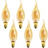 MaoTopCom 6-Pack E14 4W C35 Dimmable LED Filament Bulb, 2200K