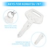 Duronge 10 Pieces 787 Ignition Key Replacement Set for Komatsu