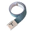 Teeoff Printed Webbing Belt Reversible Metal Buckle (Black Dot with