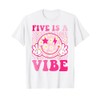 Five Is A Vibe 5th Birthday Groovy 5 Years Old
