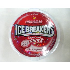 ICE BREAKERS Sugar-Free CINNAMON  Mints ( 6 tubs )