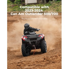 KEMIMOTO ATV Front Bumper Guard Compatible with 2023-2024 Can-Am Outlander 500/700, Heavy Duty Bumper Replace#715004952