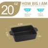 SWEEJAR Ceramic Baking Dish, Rectangular Small Baking Pan with Double