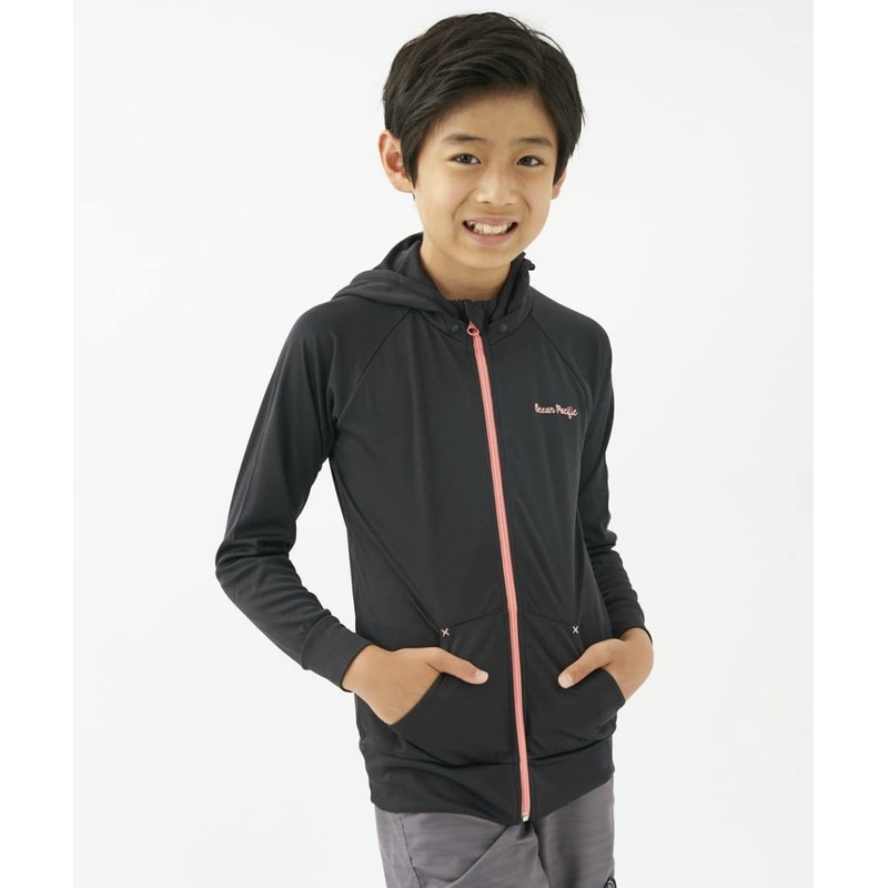Ocean Pacific 569433 Kids One-Point Logo Rash Guard, Black