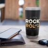 Rock & Roll Distressed Washed Rocker Concert Stainless Steel Insulated