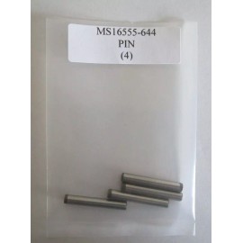 MS16555-644 Dowel Pin 3/16 X 1 - 1/4" Stainless Steel - Lot of 4