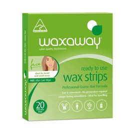 Waxaway Ready To Use Face Strips (Pack of 20)