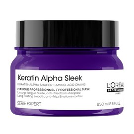 LOral Professionnel Keratin Alpha Sleek Mascarilla Profesional  Para 2 semanas de control de frizz y suavidad  250ml                                  