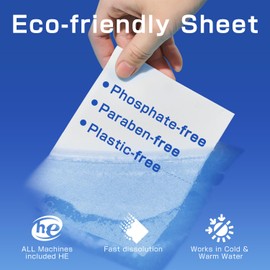 Soulink Laundry Detergent Sheets Fresh Linen Scent 240 Loads，Eco Friendly Detergent Strips for Travel & Home - No Plastic Jug Soap Strips, Plant-based, Hypoallergenic. Safe for Sensitive Skin