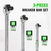 SWANLAKE 6PC Breaker Bar Set,1/4", 3/8" & 1/2" Drive,Heavy Duty